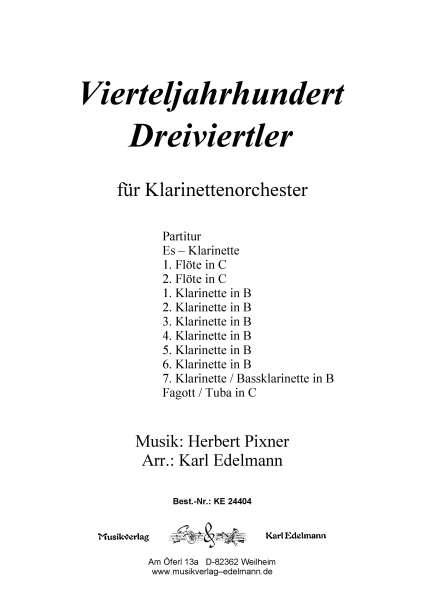 Vierteljahrhundert Dreiviertler